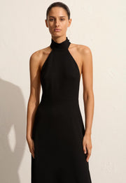 T-Back Midi Dress - Black - Matteau